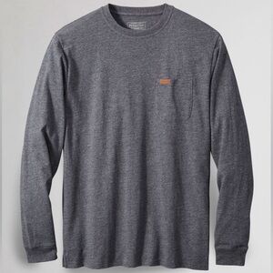 Pendleton Long Sleeve Deschutes Pocket Tee Dark Grey Heather